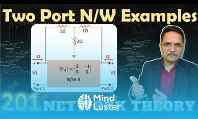 2 Examples of Two Port Network Z Parameters Shortcut Trick