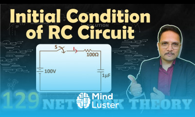 Initial Condition Example for RC Circuit in Network Theory