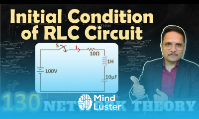 Initial Condition Example for RLC Circuit in Network Theory