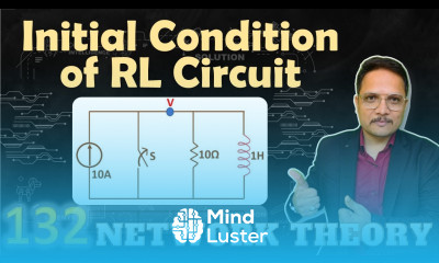 Initial Condition Example for RL circuit in Network Theory
