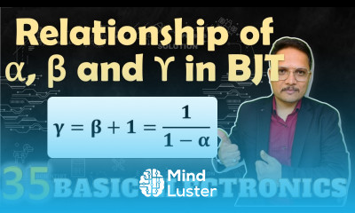 Relationship of α β and ϒ in BJT