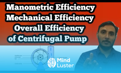 Efficiency of Centrifugal Pump Hindi Manometric Efficiency Mechanical Efficiency