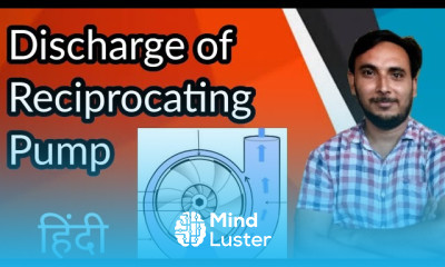 Discharge of Reciprocating Pump Hindi Discharge Through reciprocating pump Fluid Mechanics