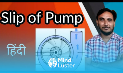 Slip of pump Hindi Negative slip of pump Slip of reciprocating pump Gear Institute