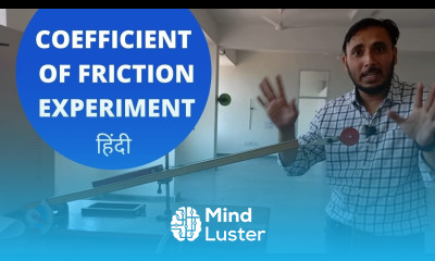 Coefficient of Friction Experiment Class 11 Mechanical Engineering experiment