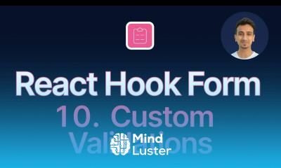 React Hook Form Tutorial 10 Custom Validation