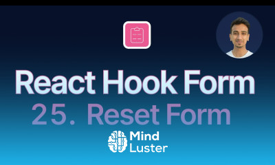React Hook Form Tutorial 25 Reset Form