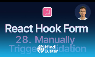 React Hook Form Tutorial 28 Manually Trigger Validations