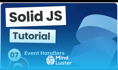 Solid JS Tutorial 7 Event Handlers