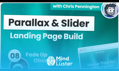 Landing Page Build with Parallax 8 Fade Up Observers
