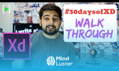 Walkthrough screens with prototype and recording in adobexd