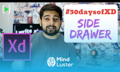 Side drawer in app with adobe XD