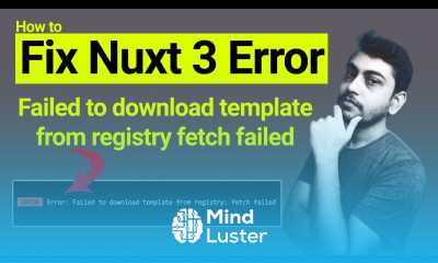 Fix Error Failed to download template from registry fetch failed Nuxt JS Project