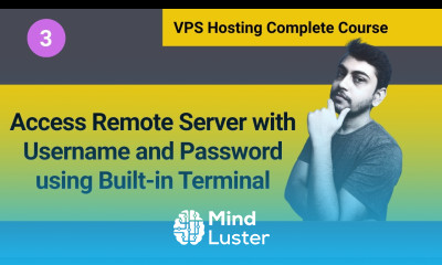How to Access VPS Hosting Remote Server using Built in Terminal Hindi
