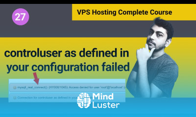 How to Fix Connection for controluser as defined in your configuration failed Error Hindi
