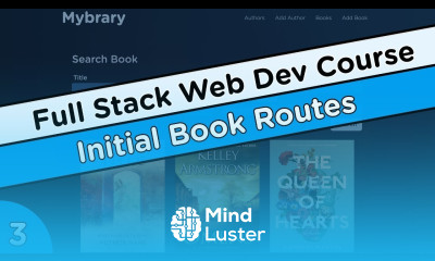 Books Index Create New Routes Node js Express MongoDB Course 3