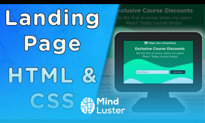 Learn Responsive Landing Page Tutorial HTML CSS - Mind Luster