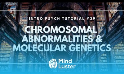 Chromosomal Abnormalities and Molecular Genetics Intro Psych Tutorial 39