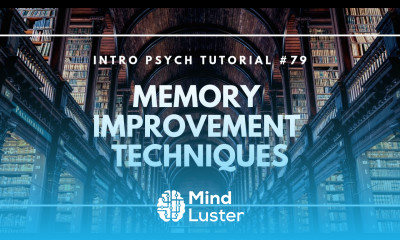Learn Memory Improvement Techniques Intro Psych Tutorial 79 - Mind Luster