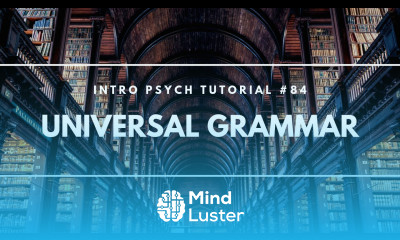Learn Universal Grammar Intro Psych Tutorial 84 - Mind Luster