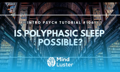 Learn Is Polyphasic Sleep Possible Intro Psych Tutorial 106 - Mind Luster