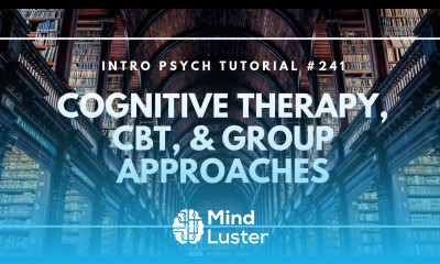 Learn Cognitive Therapy CBT Group Approaches Intro Psych Tutorial 241 ...