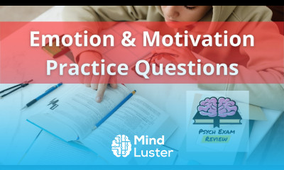Psychology Practice Questions Emotion Motivation