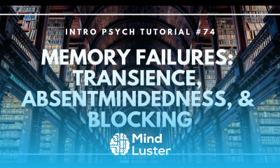 Memory Failures Transience Absentmindedness Blocking Intro Psych Tutorial 74