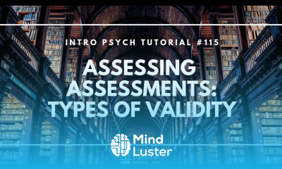 Assessing Assessments Types of Validity Intro Psych Tutorial 115
