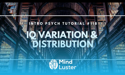 IQ Variation Distribution Intro Psych Tutorial 118