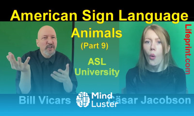 Animal Signs 09 American Sign Language ASL Bill Vicars with Cäsar Jacobson Lifeprint com