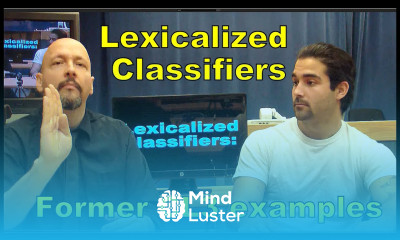 Learn A few lexicalized former CL3 examples in ASL Classifiers ...