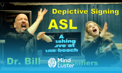 Depictive Signing Quick review of basic classifiers ASL L15 with Dr Bill Vicars of ASLU