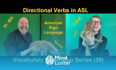 Directional Verbs in ASL Dr Bill Vicars and Cäsar Jacobson VES 39 indicating verbs grammar