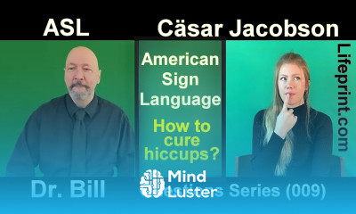 Hiccups burps and a sneeze ASL Questions Series 009 Dr Bill Vicars and Cäsar Jacobson