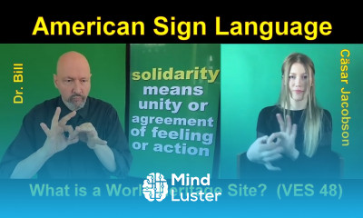 048 ASL American Sign Language Vocabulary Expansion Series Dr Bill Vicars with Cäsar Jacobson