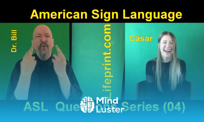 ASL Questions Series 004 Dr Bill Vicars with Cäsar Jacobson American Sign Language