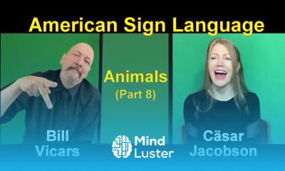 Learn Animal Signs 08 American Sign Language ASL Bill Vicars with Cäsar ...