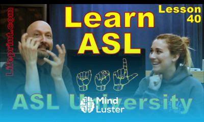Learn American Sign Language ASL Lesson 40 review Dr Bill Vicars w ...