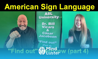 Learn An Interview with Cäsar Jacobson 04 Find Out series American Sign ...