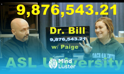9 876 543 and a few fractions in ASL