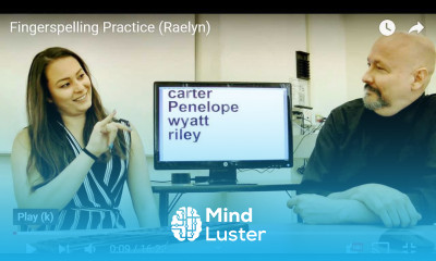 Fingerspelling Practice Raelyn American Sign Language ASL