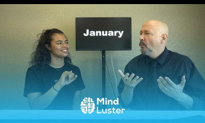 Months in ASL American Sign Language Areanna