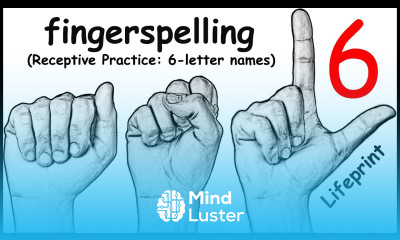 Fingerspelling 6 letter names Receptive Practice ASL Dr Bill Lifeprint com