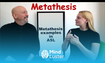 Metathesis in American Sign Language ASL University Lifeprint com Dr Bill