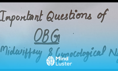 Important Questions Of OBG Midwifery Gynecological Nursing For Exam