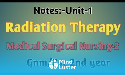 Cancer Treatment Radiation Therapy MSN 2 Gnm Bsc 2nd Year