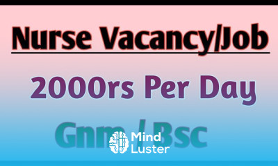 Nurse Vacancy Gnm Bsc Salary 2000rs Per day