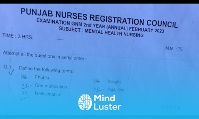 PNRC Question Paper Gnm 2nd year 2023