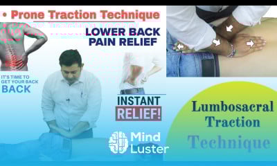 LUMBOSACRAL TRACTION TECHNIQUE TREAT LUMBAR SPASMS LOW BACK PAIN
